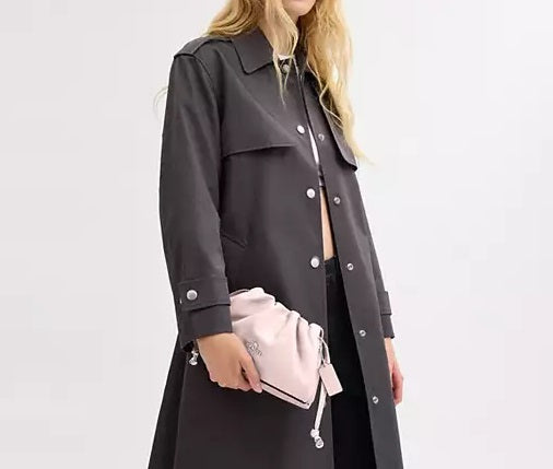 Faye Shoulder Bag With Ruching Blush Coach