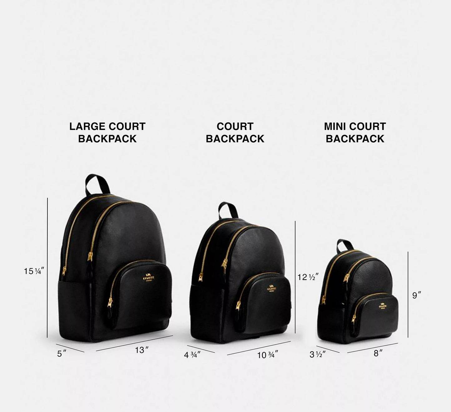 Court Backpack In Signature Canvas Charcoal Black Coach