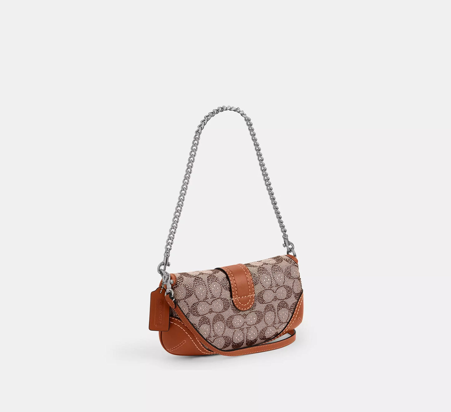 Soho Bag 25 In Crystal Signature Jacquard Burnished Amber Coach