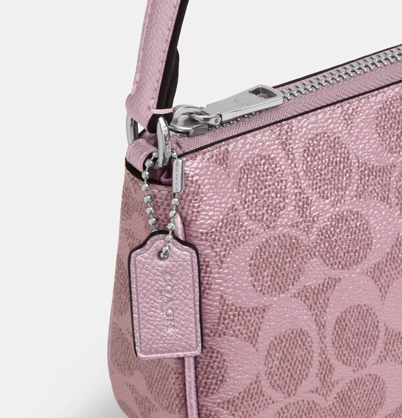 Boxed Nolita 19 And Nolita Bag Charm Set In Signature Canvas Rose Coach