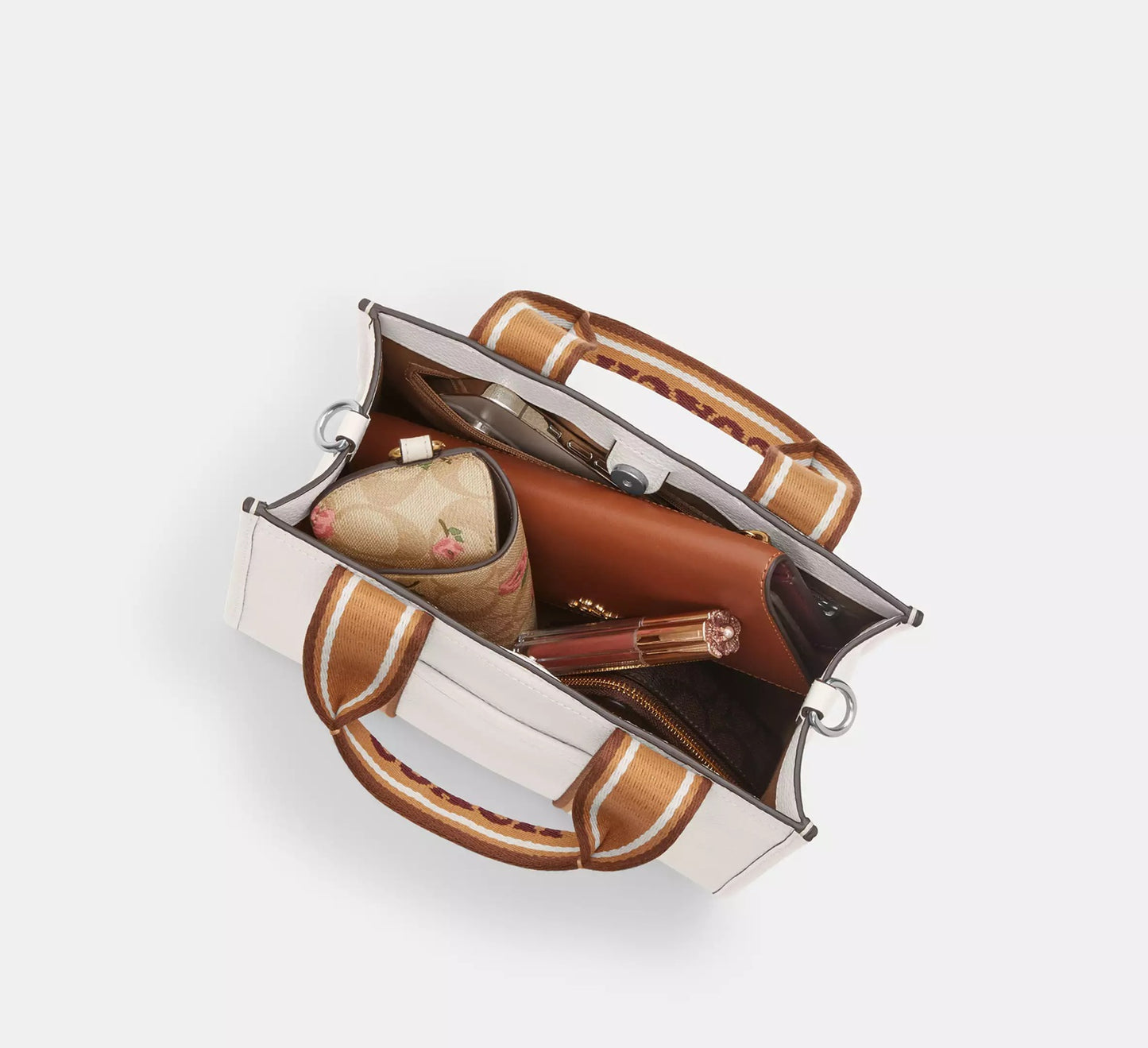Smith Tote Bag 24 Chalk Multi Coach