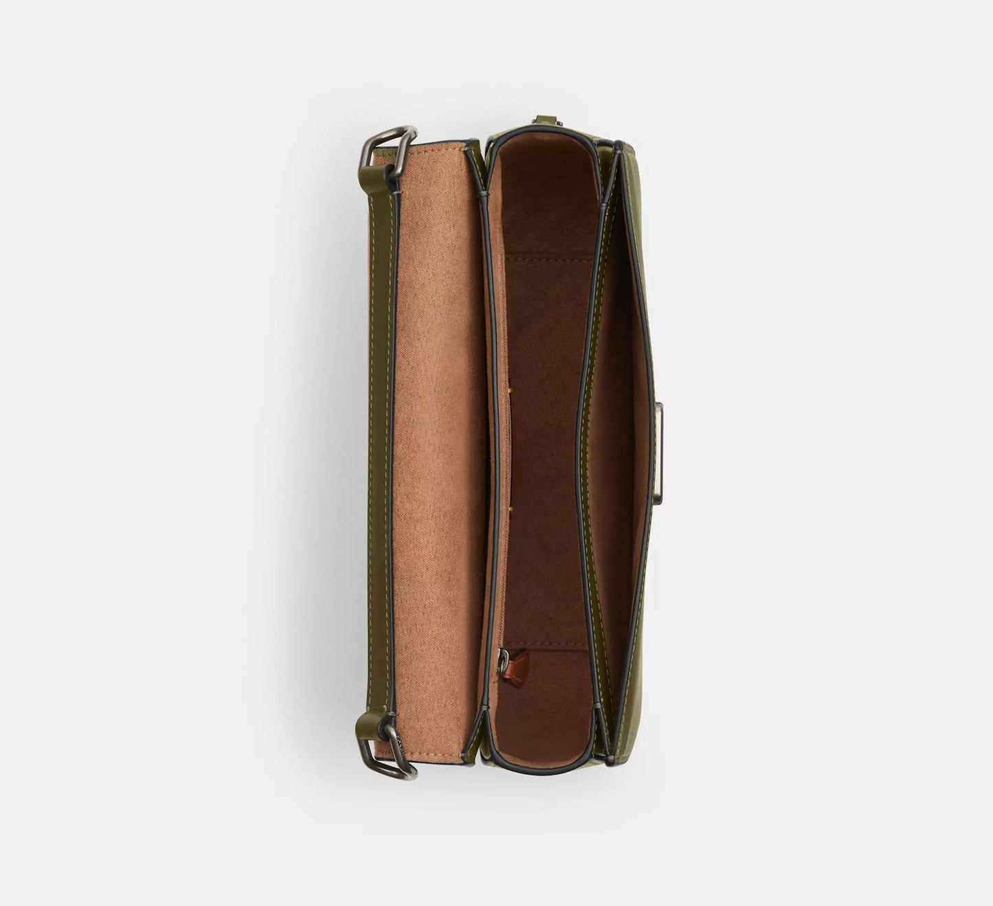 Harper Shoulder Bag Gunmetal Olive Coach