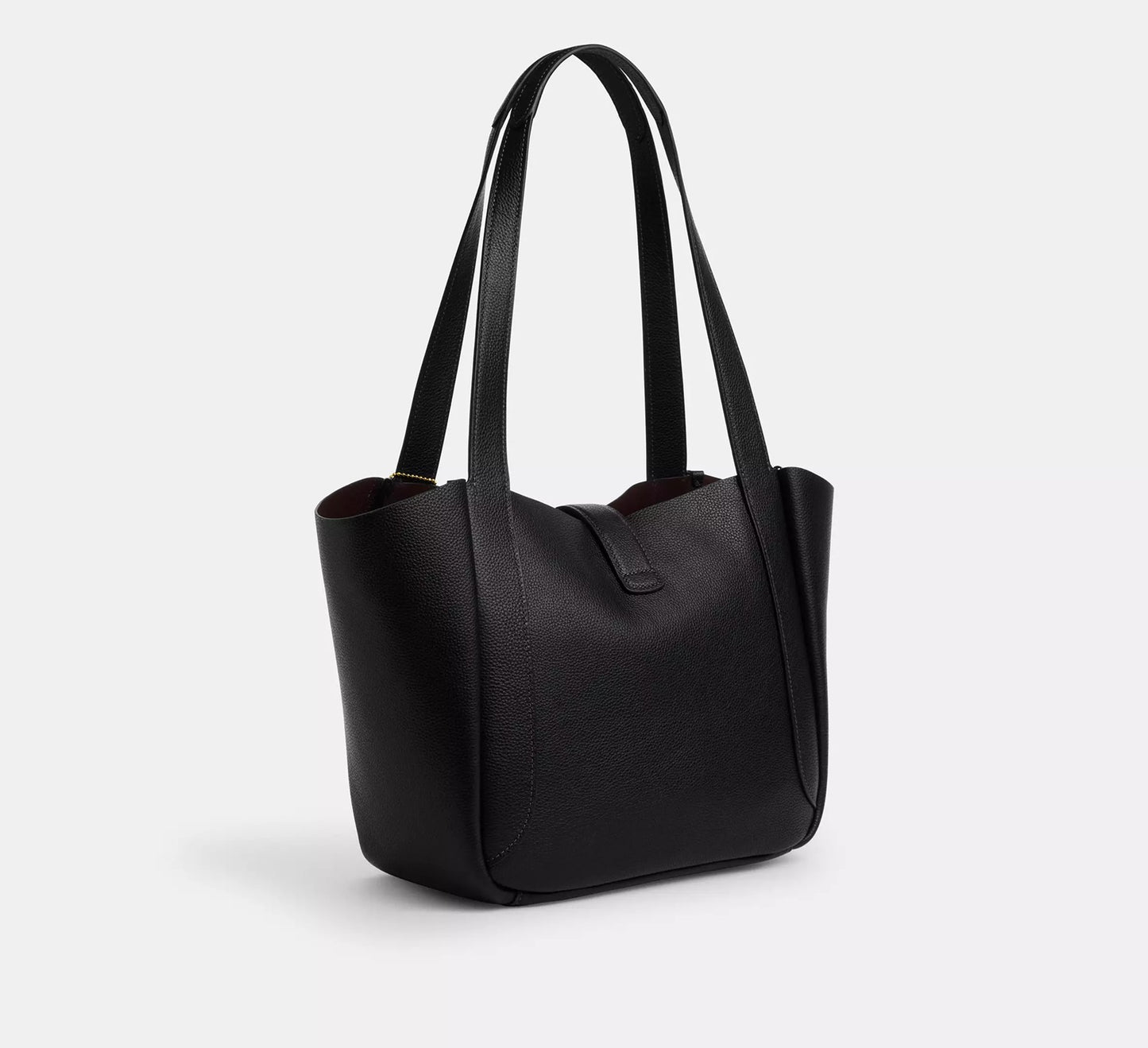 Hadley Turnlock Tote Bag Black Coach