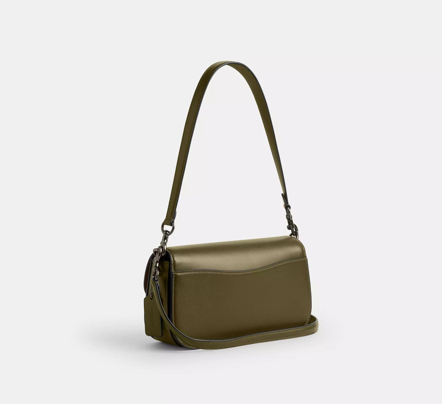 Harper Shoulder Bag Gunmetal Olive Coach
