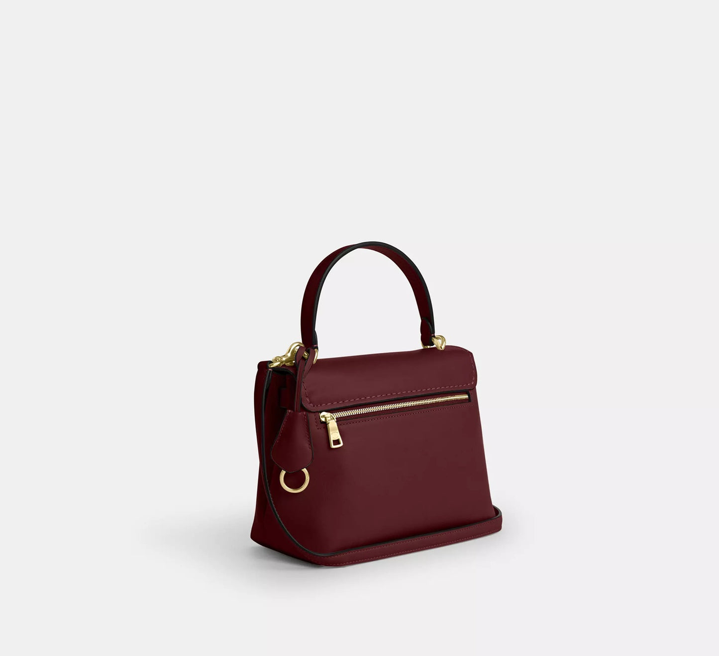 Emory Top Handle Bag Maroon Coach
