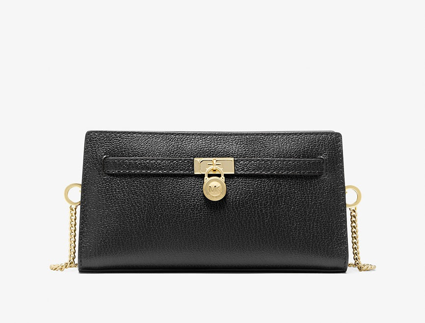 Hamilton Moderne Extra-Small Leather Convertible Crossbody Bag Black Michael Kors