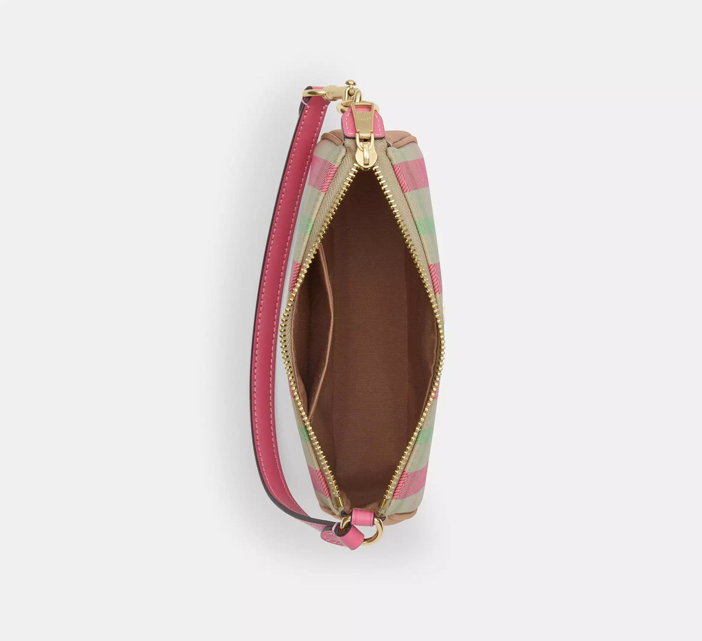 Nolita 19 With Plaid Print Pink Multi Bag Coach