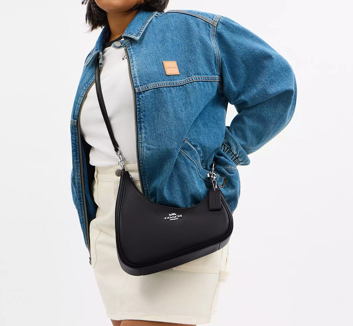 Twisted Teri Shoulder Bag Black Coach