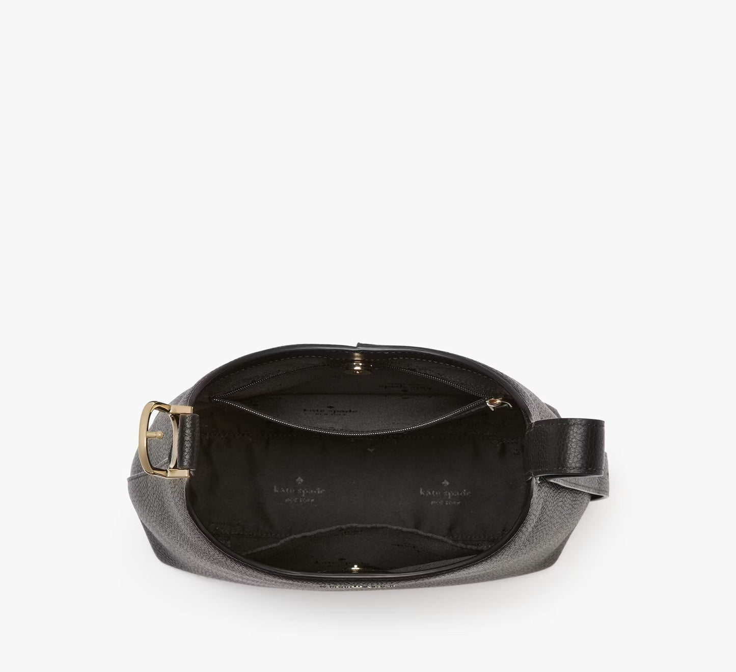 454 Suede Small Shoulder Bag Black Kate Spade