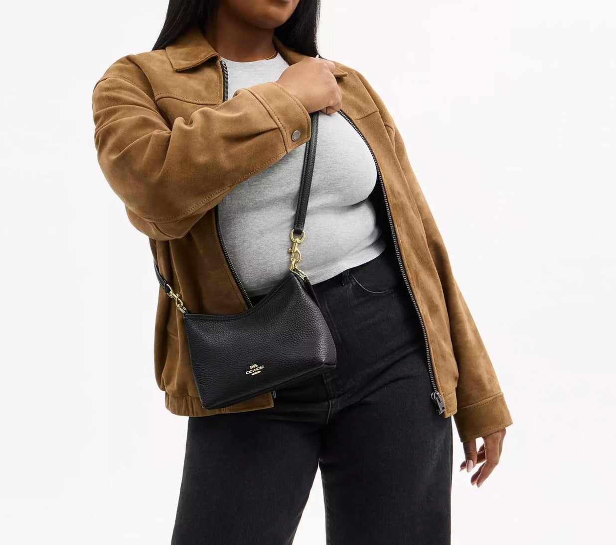 Laurel Small Shoulder Bag Black Coach