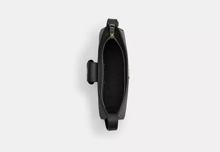 Eliza Shoulder Bag With Zipper Closure Black Coach