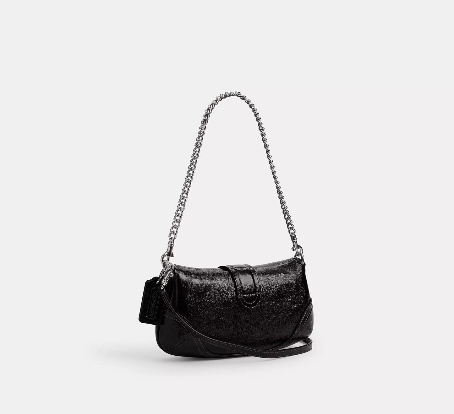 Soho Bag 25 Silver Black Coach