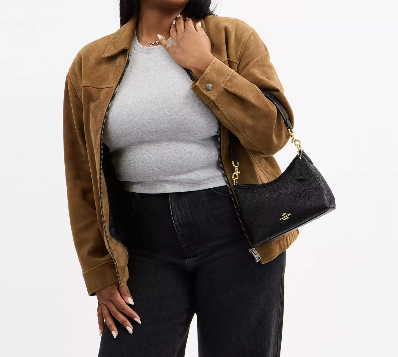 Laurel Small Shoulder Bag Black Coach