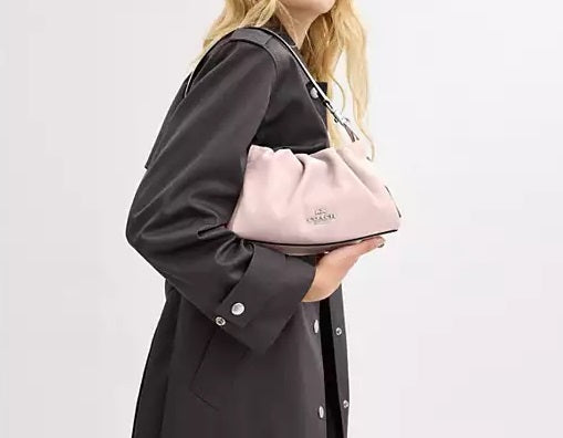 Faye Shoulder Bag With Ruching Blush Coach