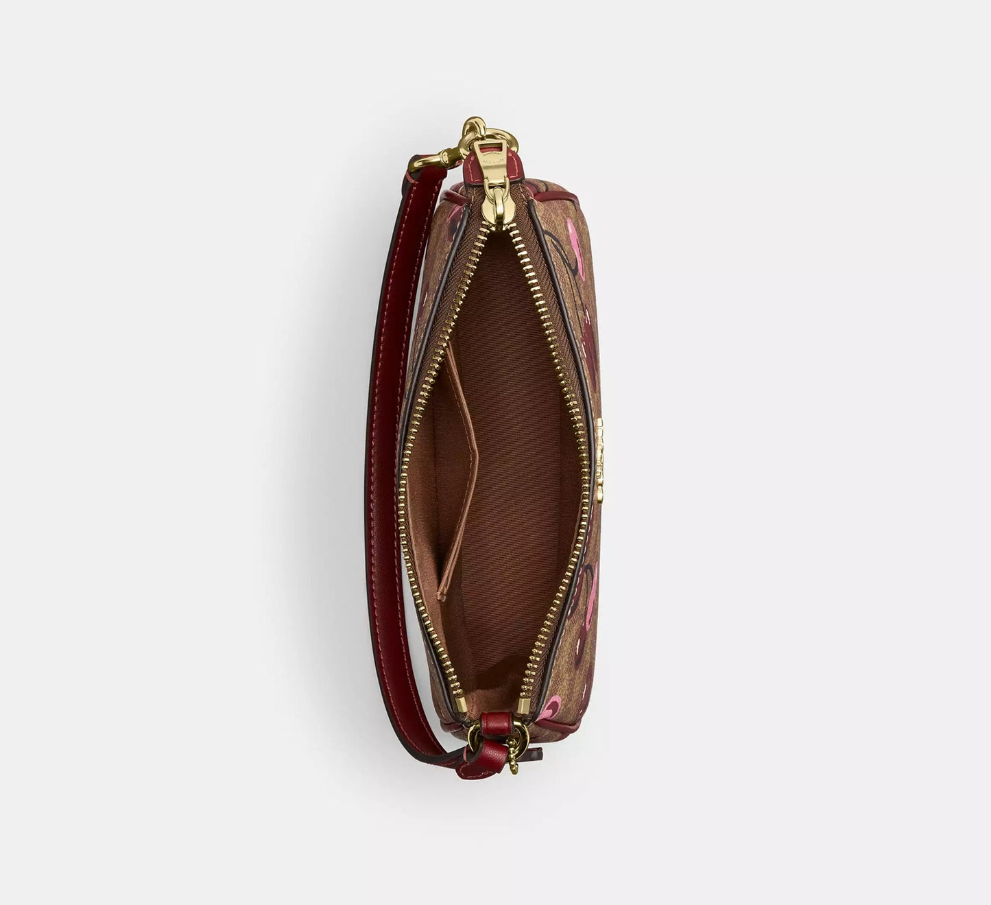Nolita 19 In Signature Canvas With Cherry Print Bag Tan Multi Coach