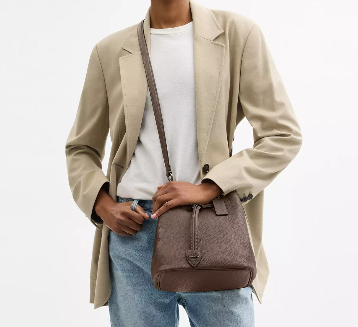 Rowan Bucket Bag Dark Stone Coach