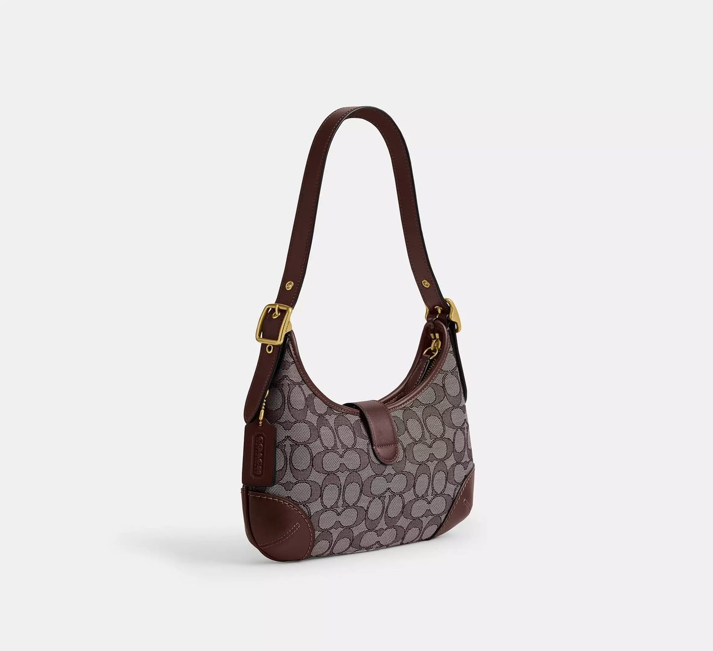 Hamptons Hobo Bag In Signature Jacquard Oak Maple Coach