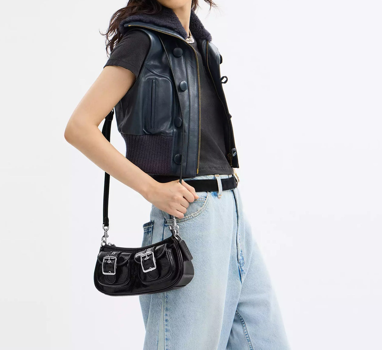 Ashton Bag Glazed Black Coach