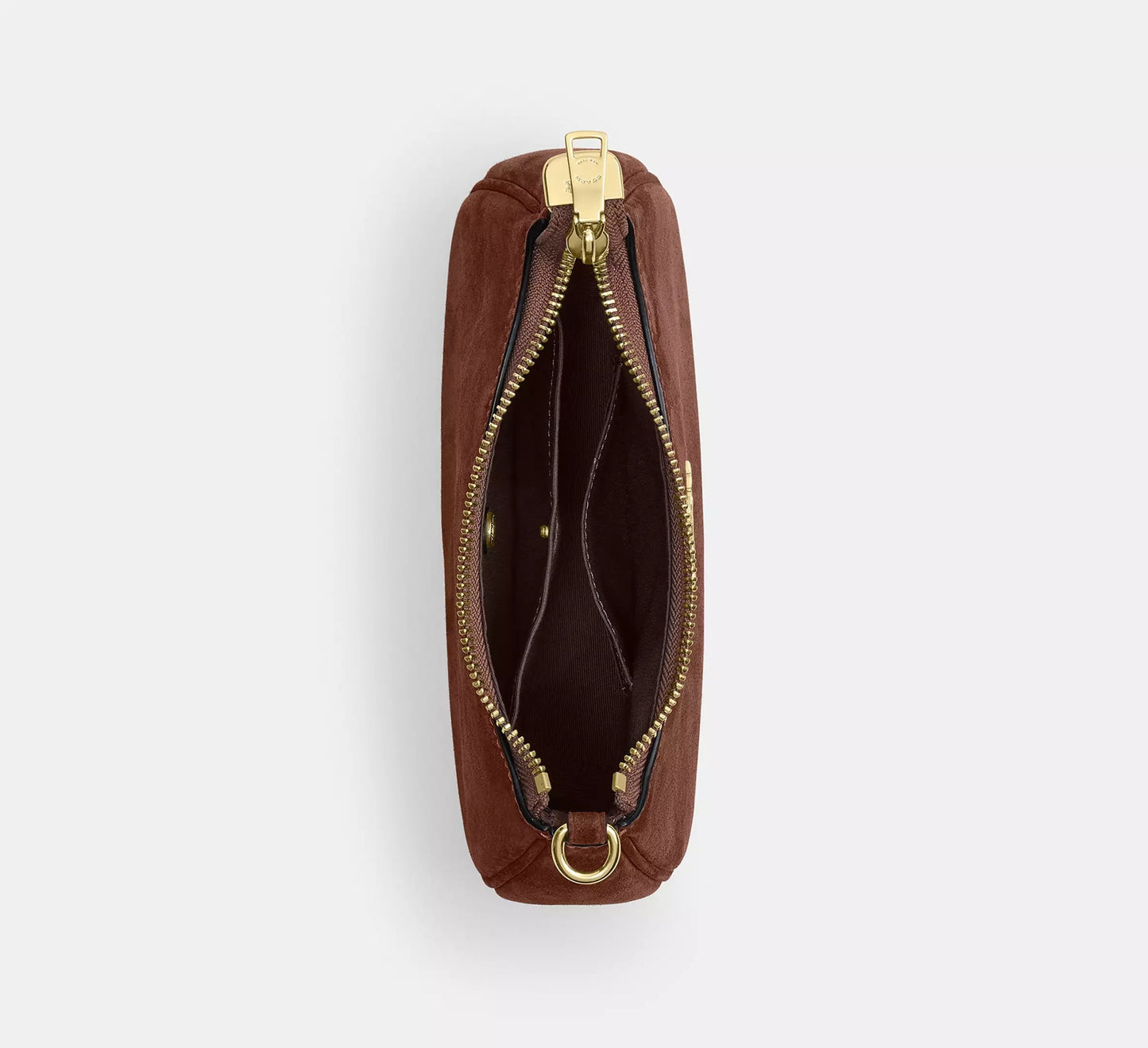Teri Mini Crossbody Bag Suede Vintage Brown Coach