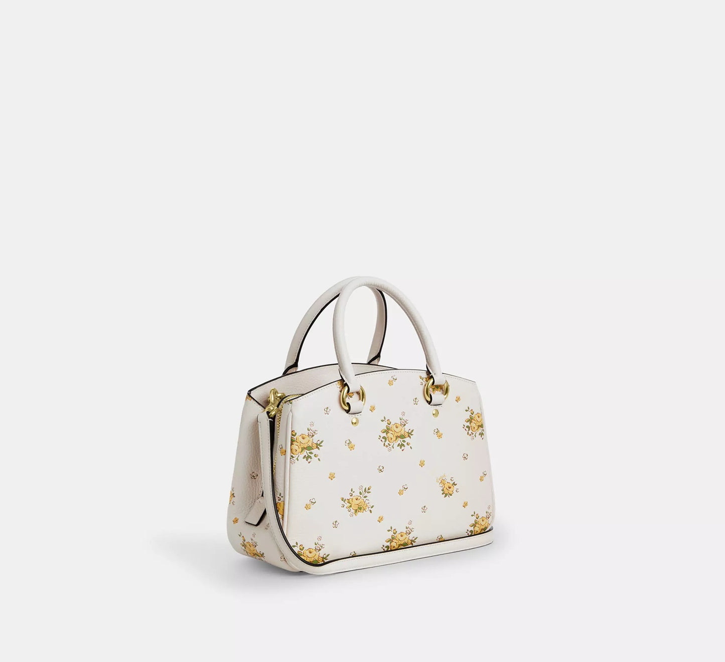 Savannah Small Carryall Bag With Floral Print Chalk Multi Coach