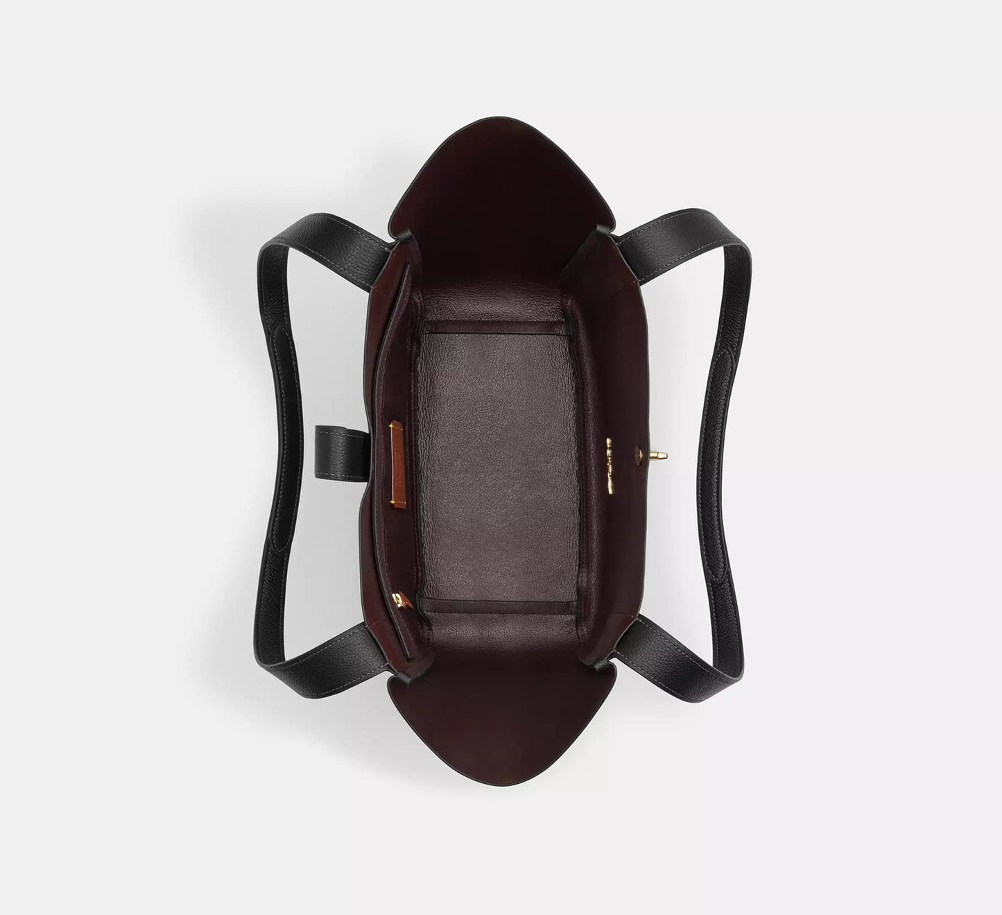 Hadley Turnlock Tote Bag Black Coach