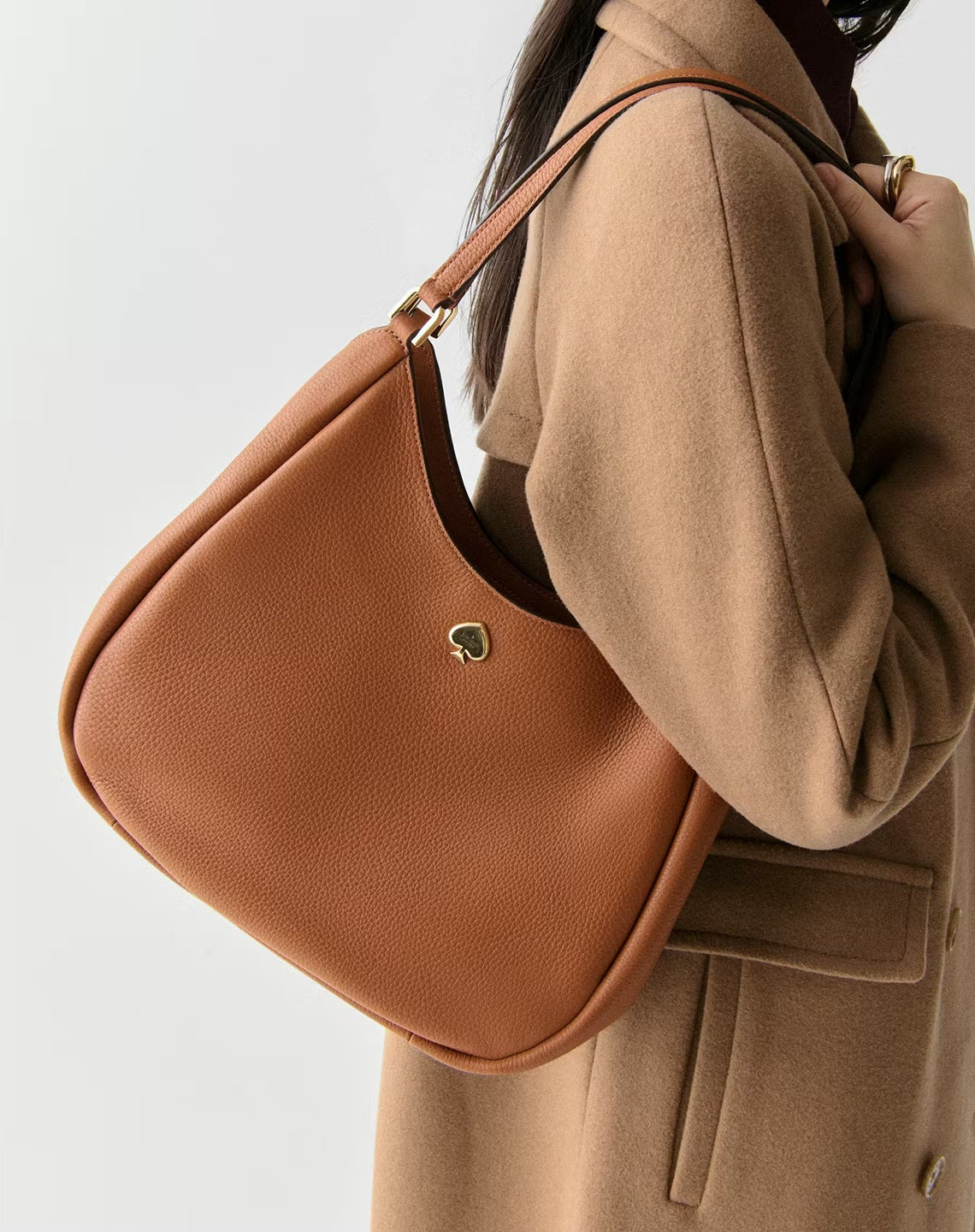 Kayla Large Triple Compartment Shoulder Bag Warm Gingerbread Kate Spade