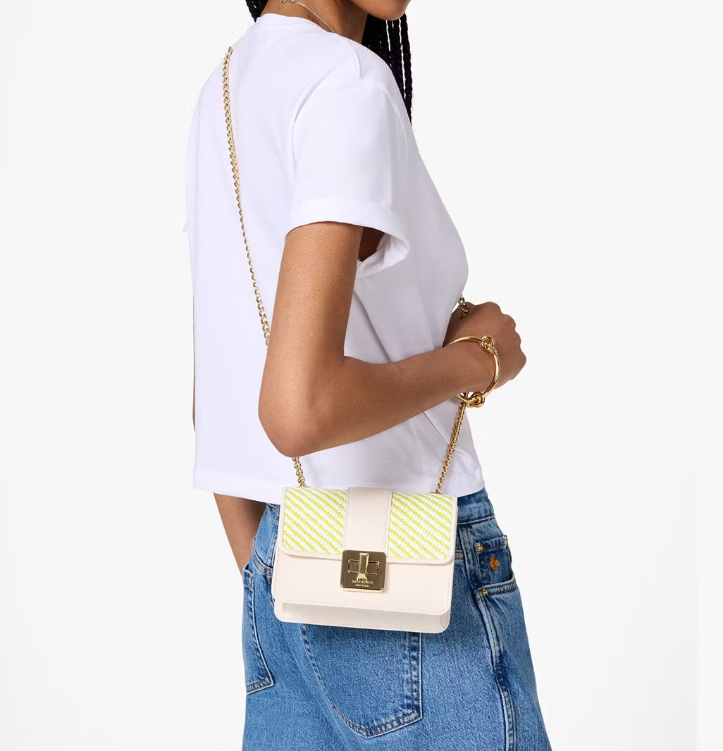 Phoebe Turnlock Mini Flap Crossbody Lime Slushy Multi Kate Spade