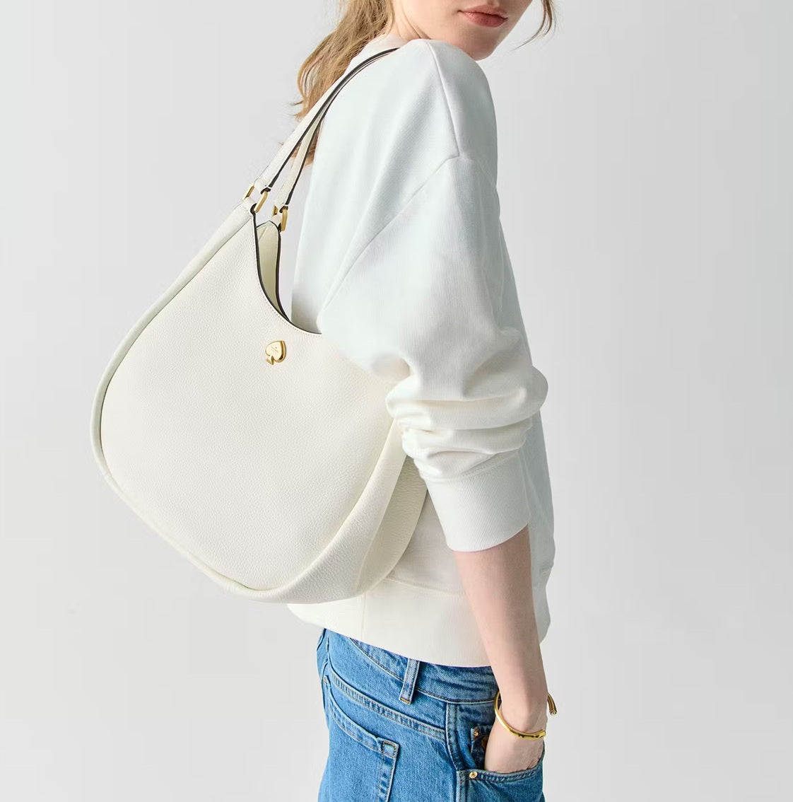 Kayla Large Triple Compartment Shoulder Bag Meringue Kate Spade
