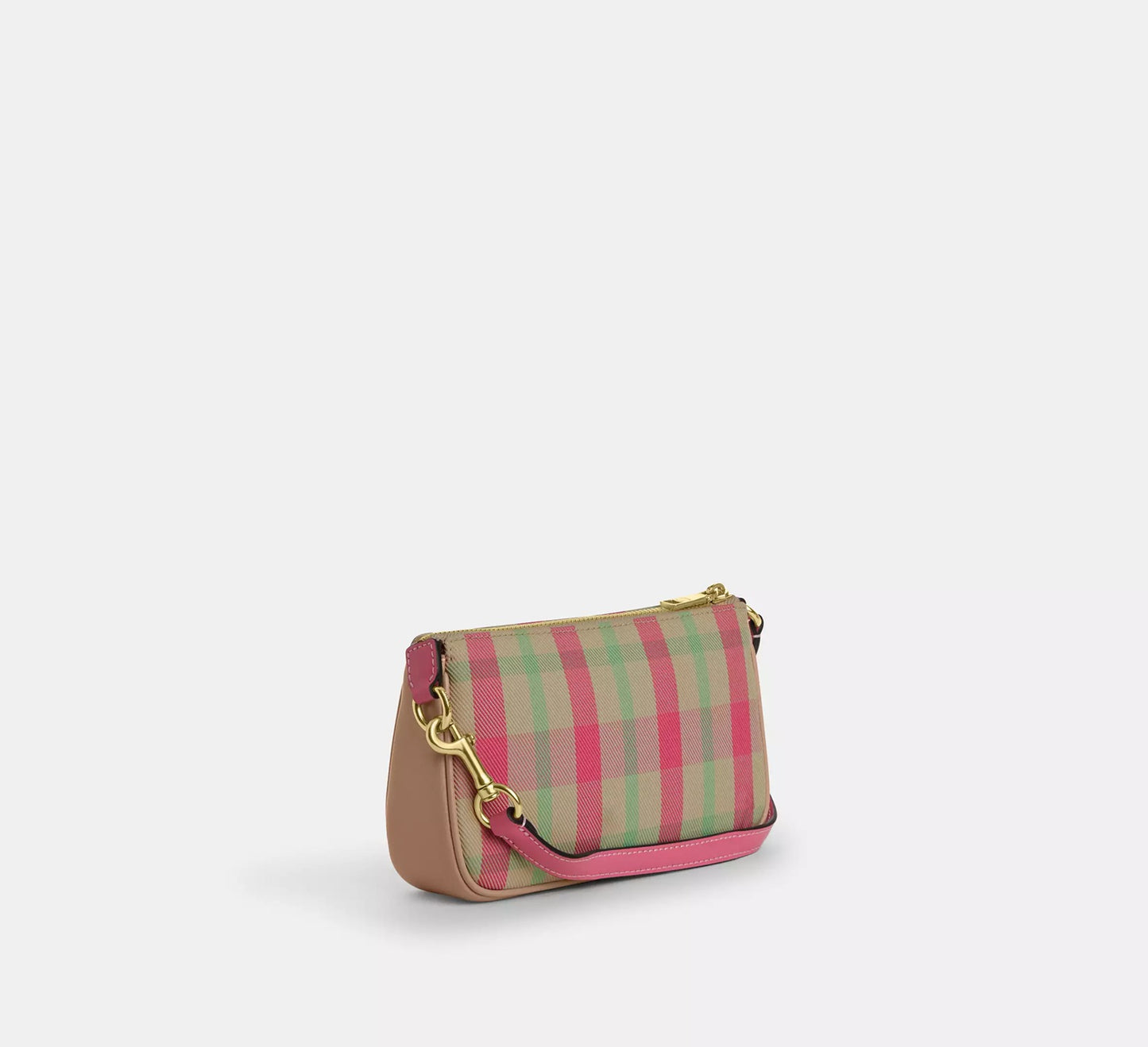 Nolita 19 With Plaid Print Pink Multi Bag Coach