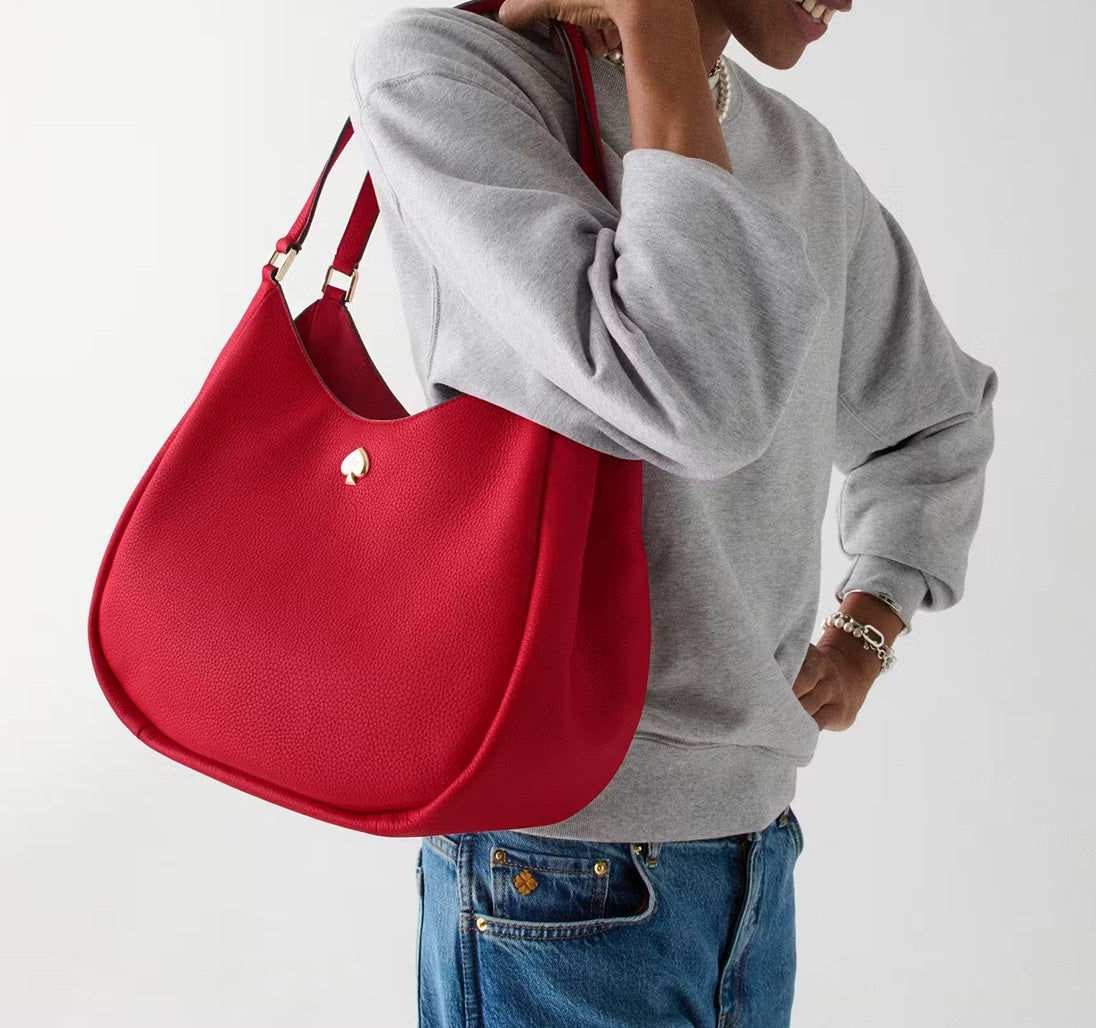 Kayla Large Triple Compartment Shoulder Bag Cherry Kate Spade