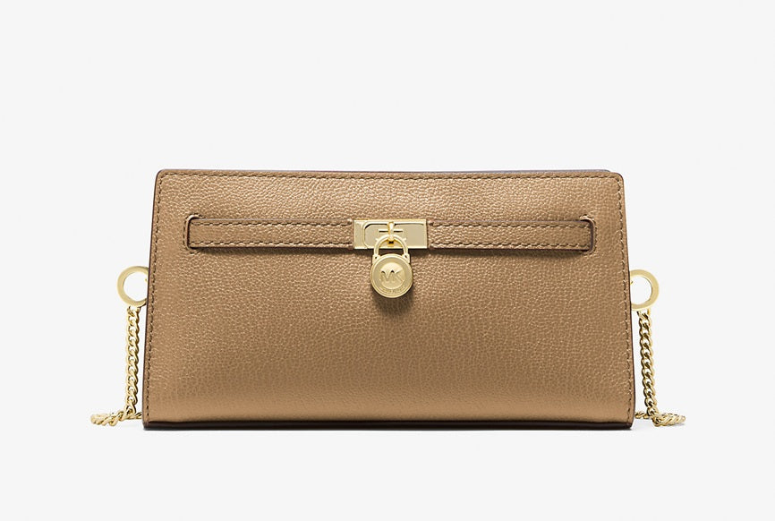 Hamilton Moderne Extra-Small Leather Convertible Crossbody Bag Husk Michael Kors