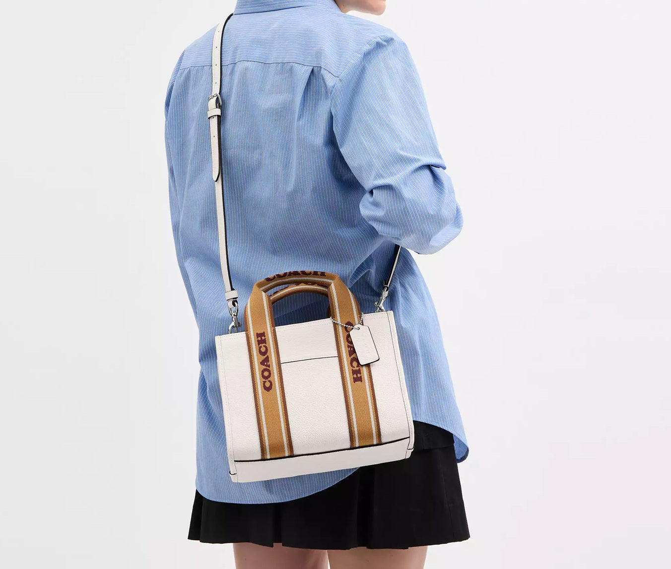 Smith Tote Bag 24 Chalk Multi Coach