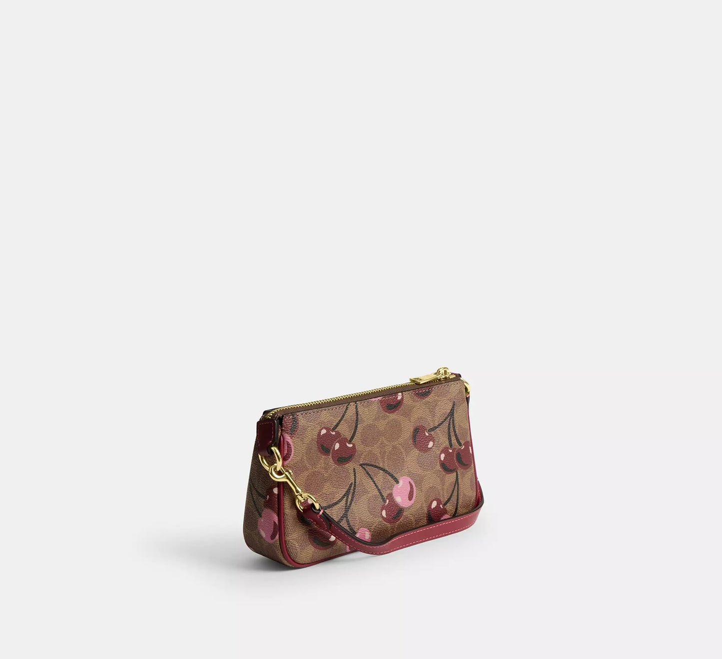 Nolita 19 In Signature Canvas With Cherry Print Bag Tan Multi Coach