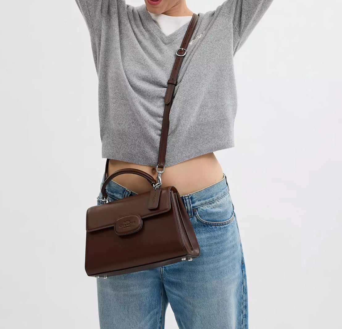 Eliza Top Handle Bag Maple Coach