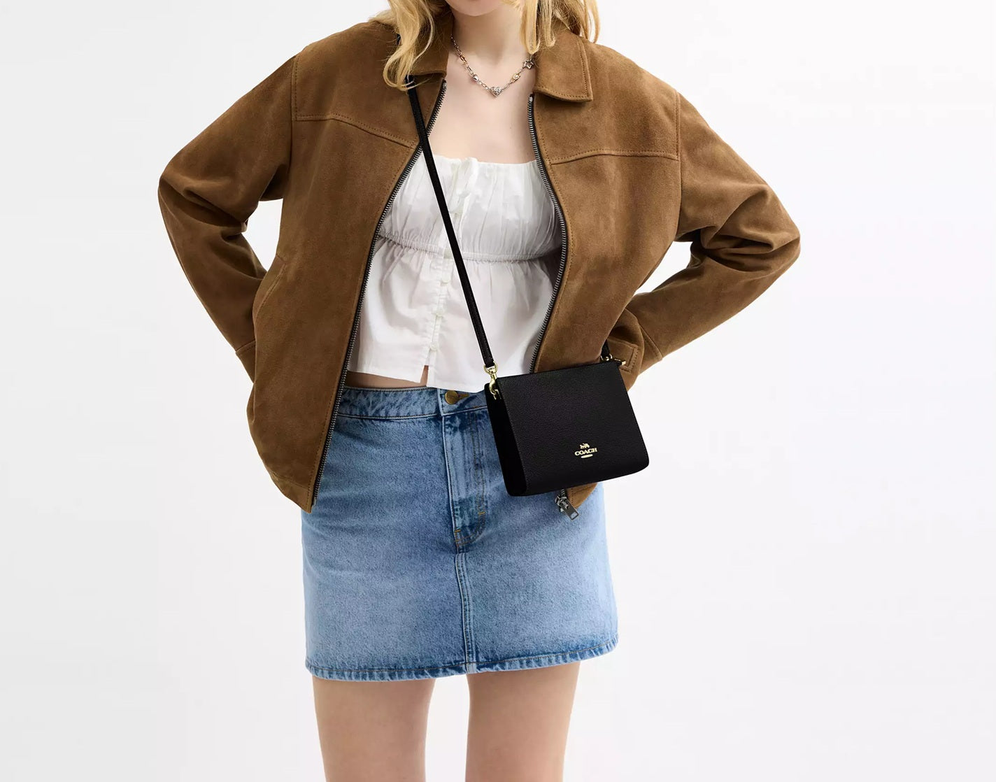 Slim Crossbody Bag Black Coach