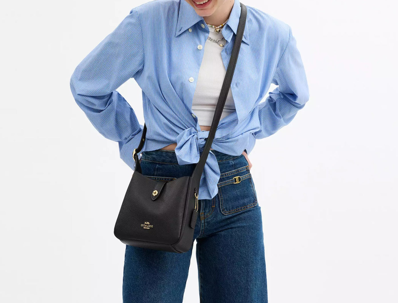 Hadley Mini Crossbody Bag Black Coach