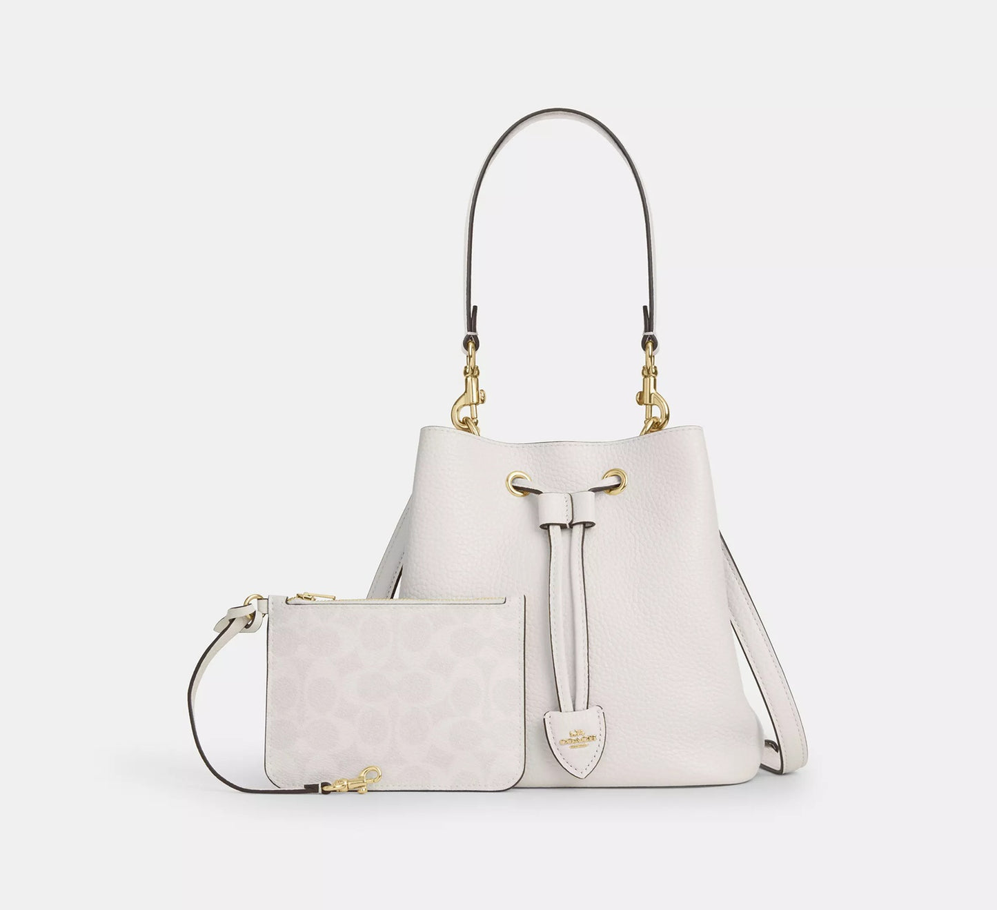 Rowan Bucket Bag Chalk Coach