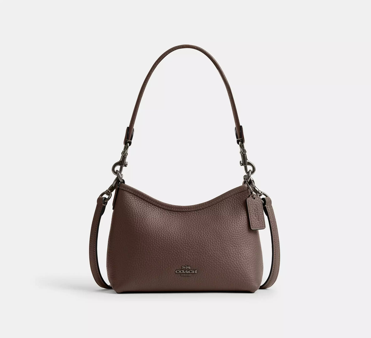 Laurel Small Shoulder Bag Dark Stone Coach
