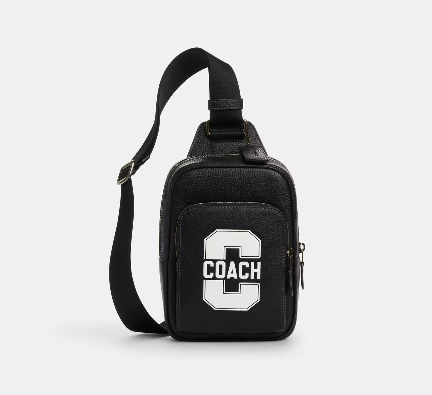 Racer Sling Pack With Varsity Motif Bag Black Chalk Coach