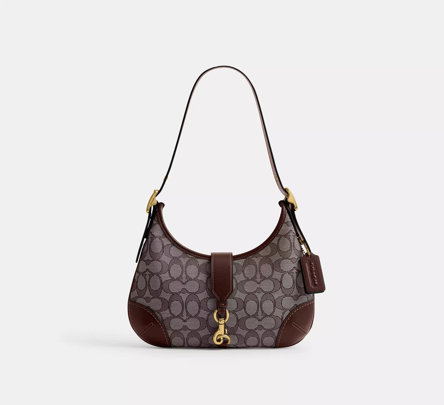 Hamptons Hobo Bag In Signature Jacquard Oak Maple Coach