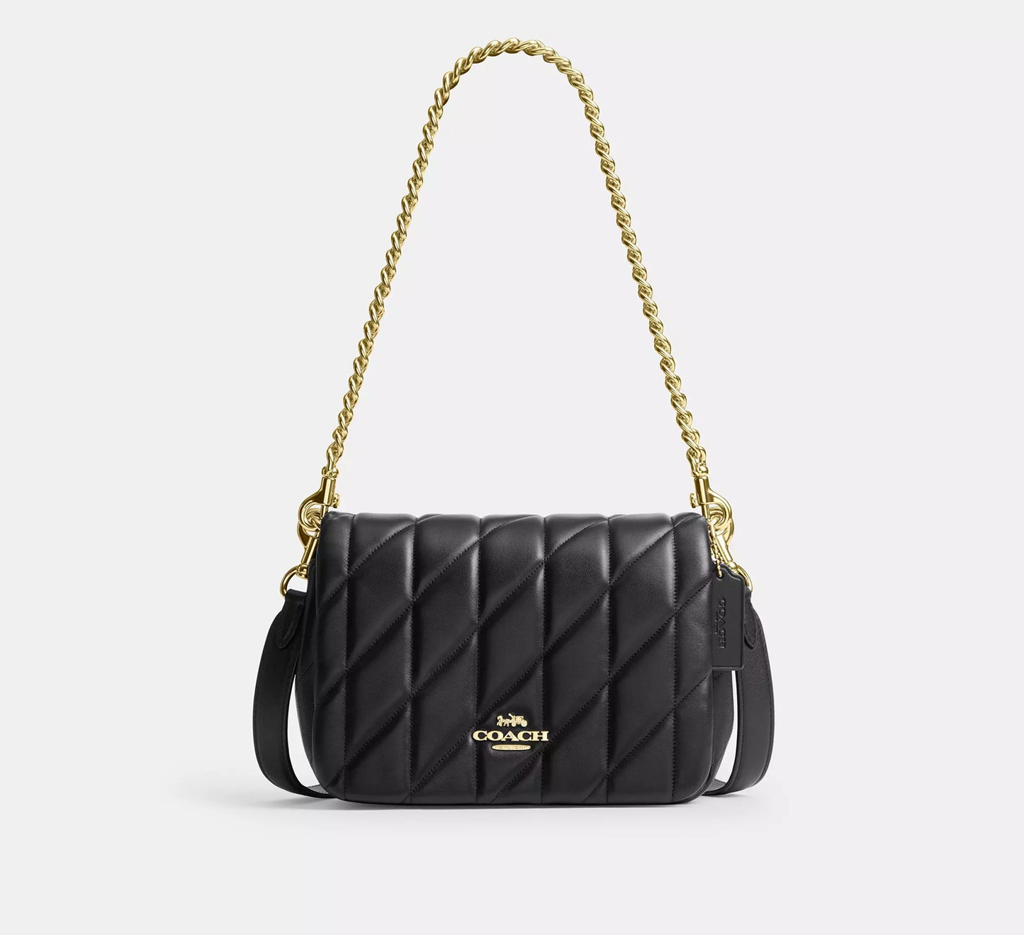Quinn Bag With Quilting Black Coach