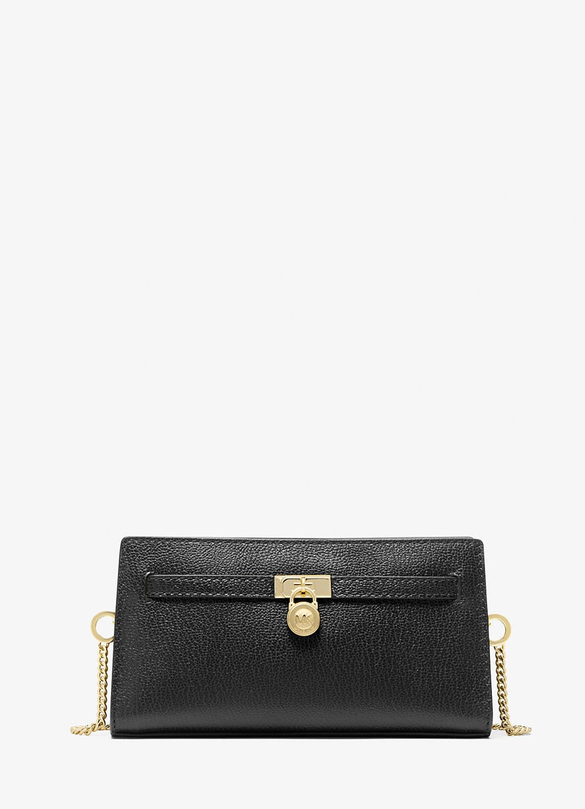 Hamilton Moderne Extra-Small Leather Convertible Crossbody Bag Black Michael Kors