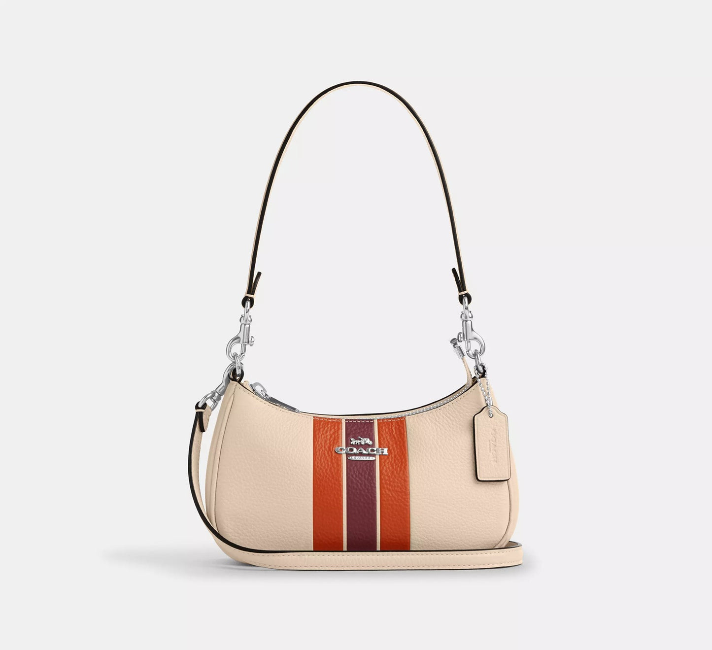 Teri Mini Crossbody Bag With Stripe Ivory Multi Coach