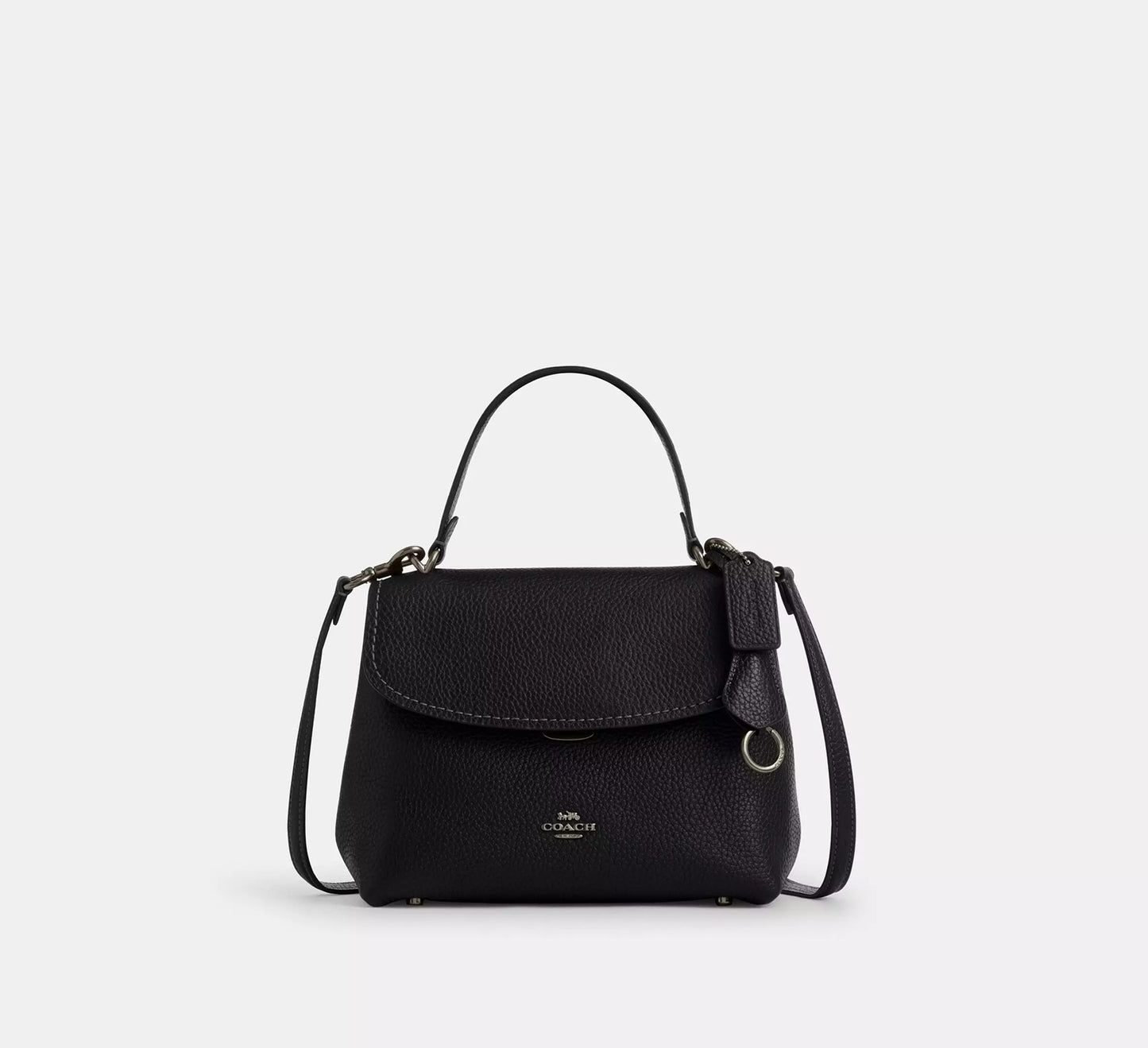 Emory Top Handle Bag Gunmetal Black Coach