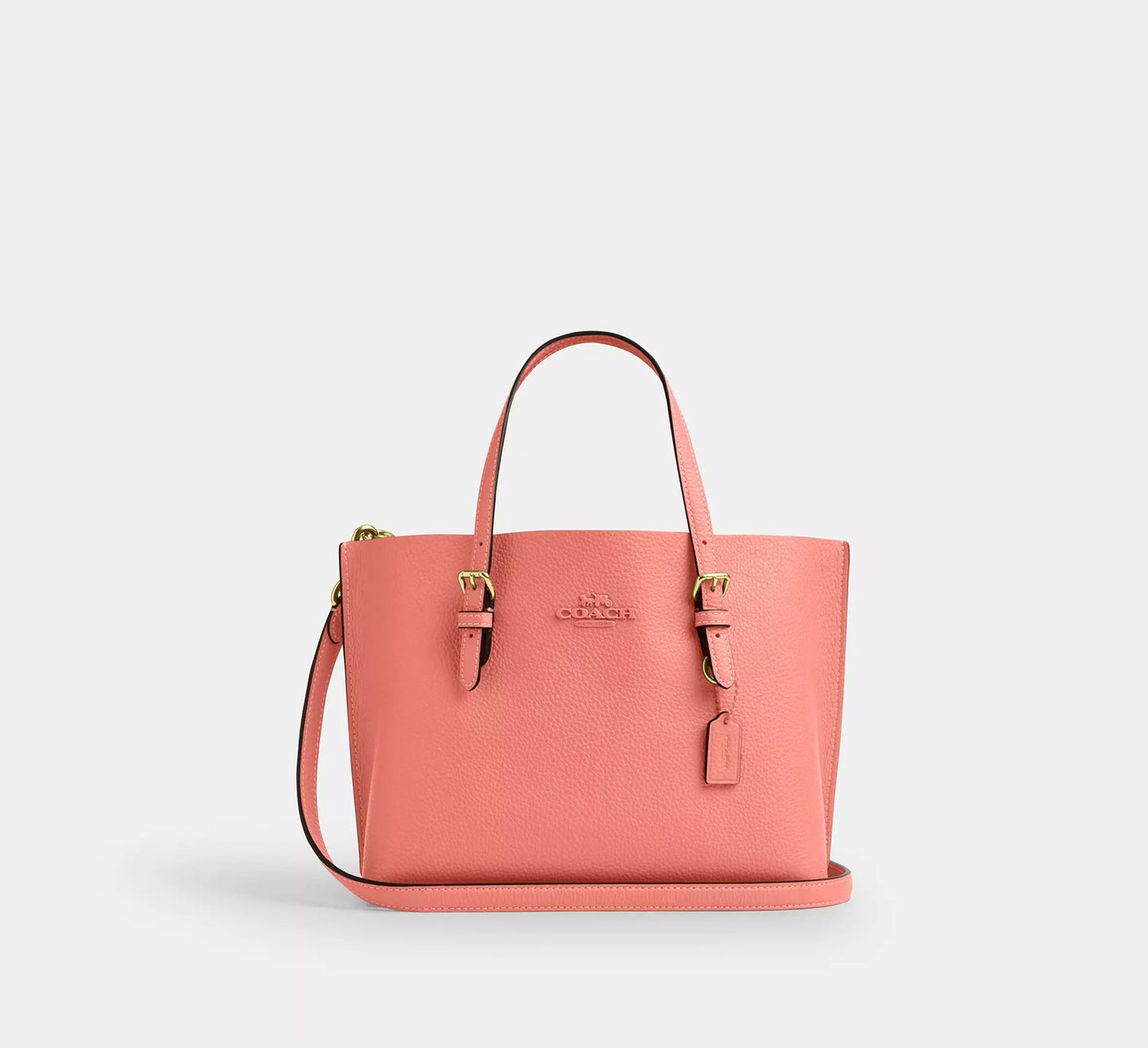 Mollie Tote Bag 25 Bright Coral Coach