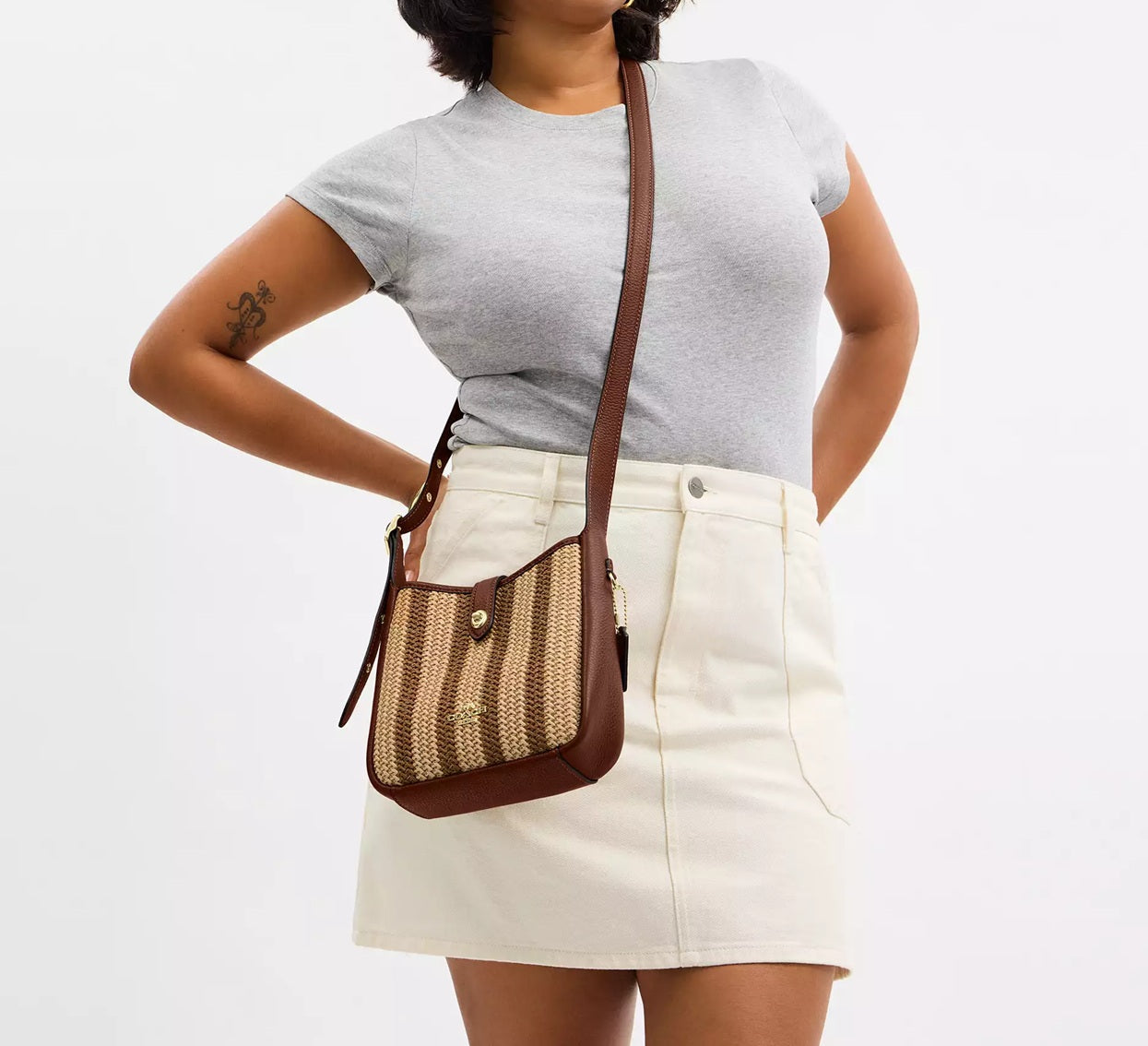 Hadley Mini Crossbody Bag Redwood Multi Coach