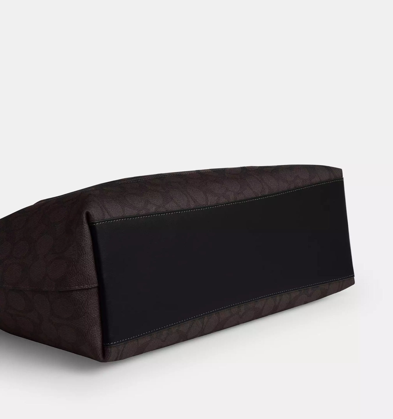 Station Tote Bag In Signature Canvas Walnut Black Coach