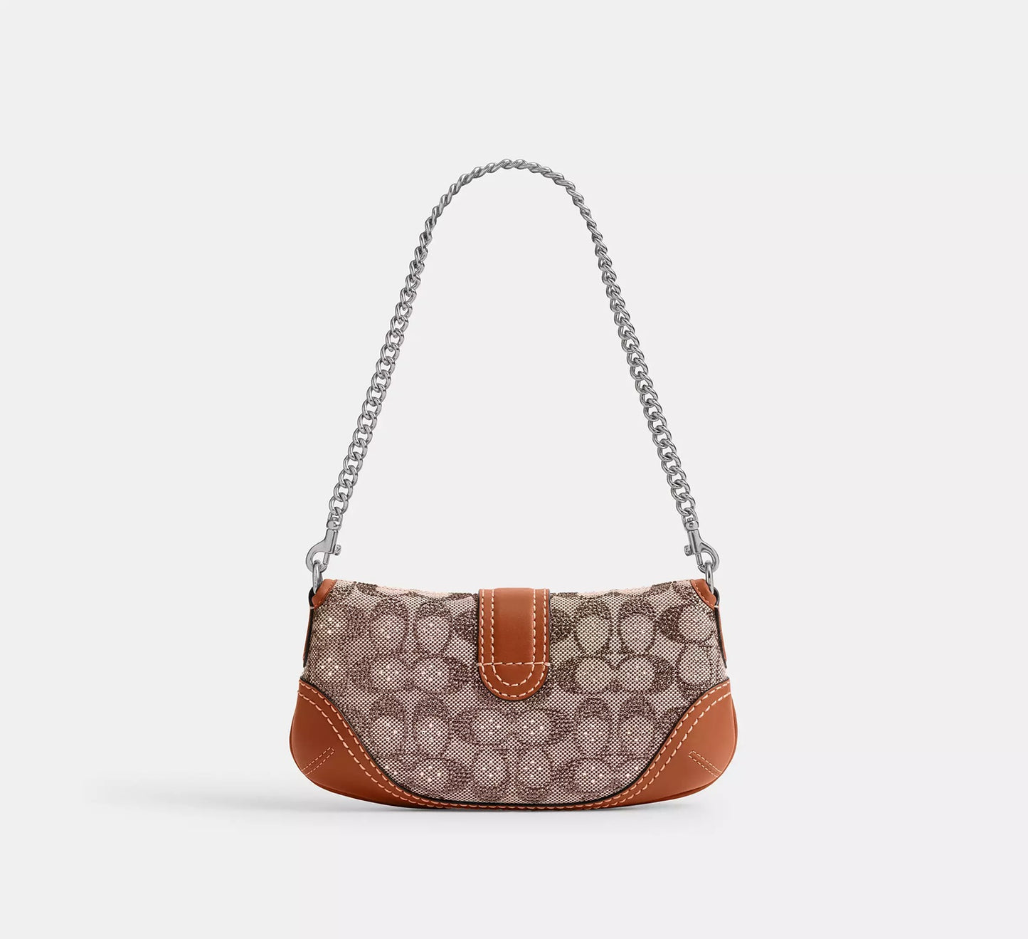 Soho Bag 25 In Crystal Signature Jacquard Burnished Amber Coach