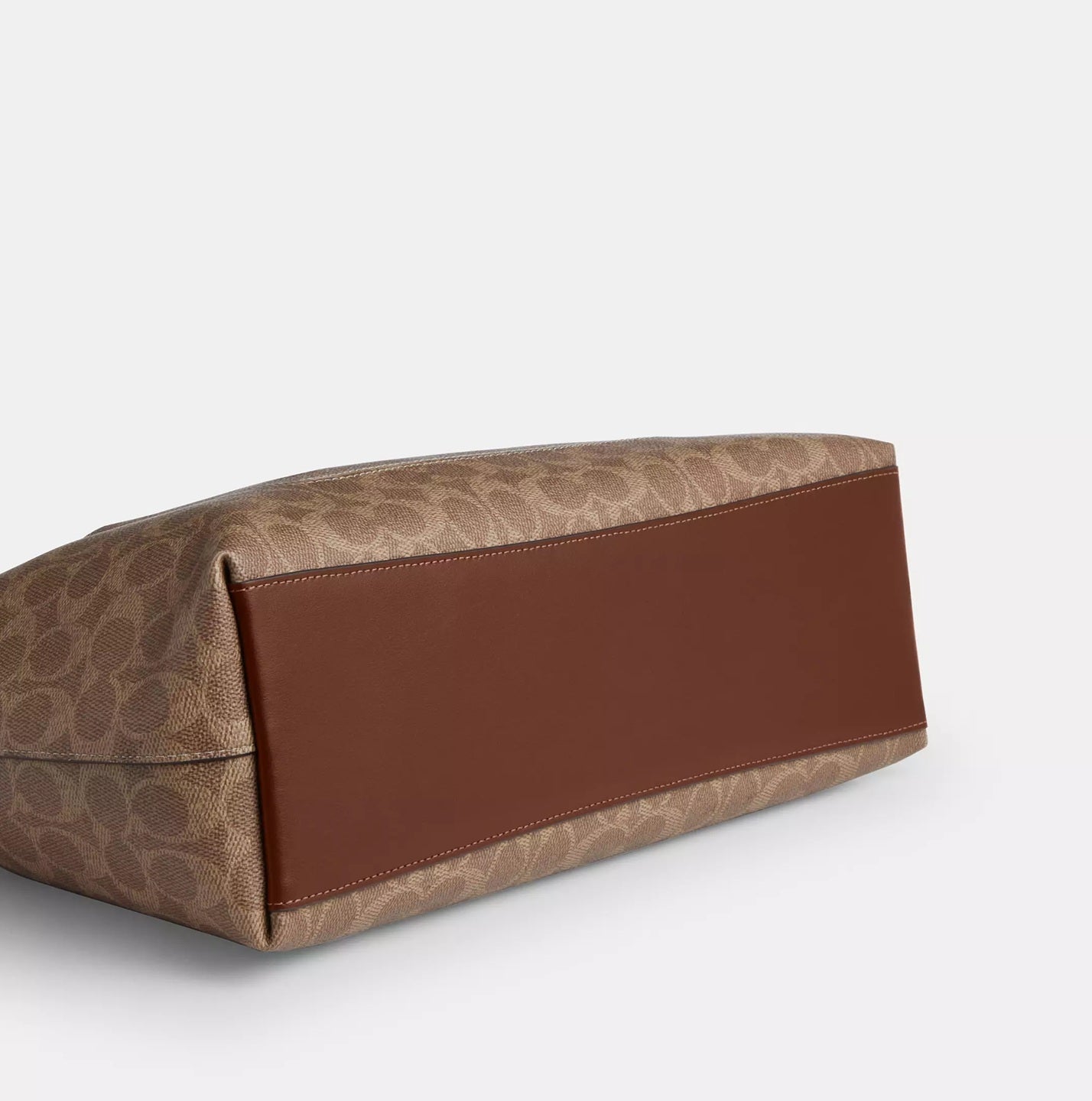 Station Tote Bag In Signature Canvas Tan Brown Coach