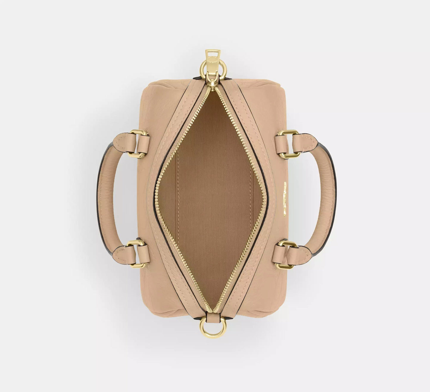 Mini Rowan Crossbody Bag In Signature Leather Oat Coach